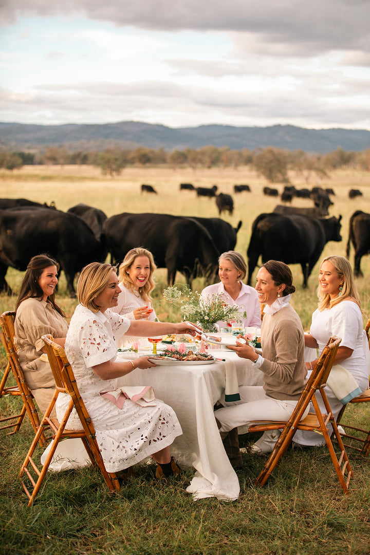 Brie White Linen Tablecloth