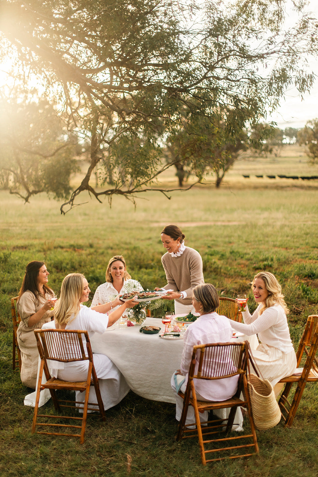 Brie White Linen Tablecloth